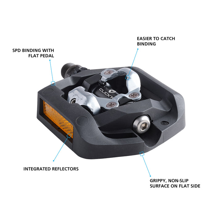 Shimano PD-T421 Click'r Dual Platform SPD Pedals | Ride Shimano