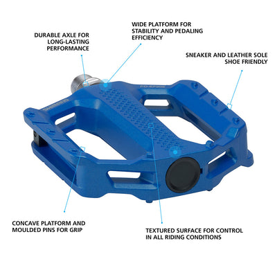 shimano plattform pedale Shimano PD-EF202 Aluminum Flat Pedal | Flat Pedals