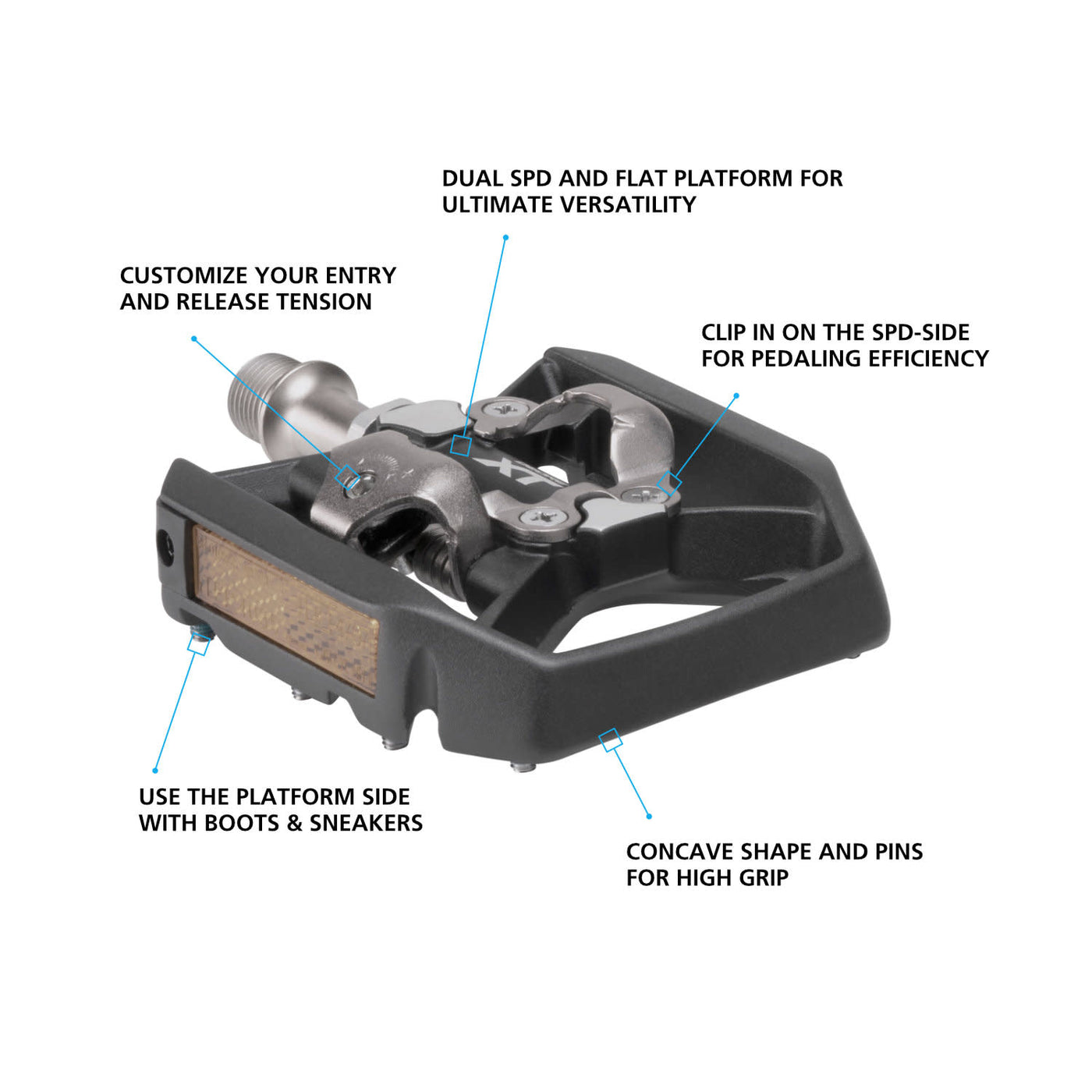 Shimano PD-T8000 Dual Platform SPD Pedals | Explorer