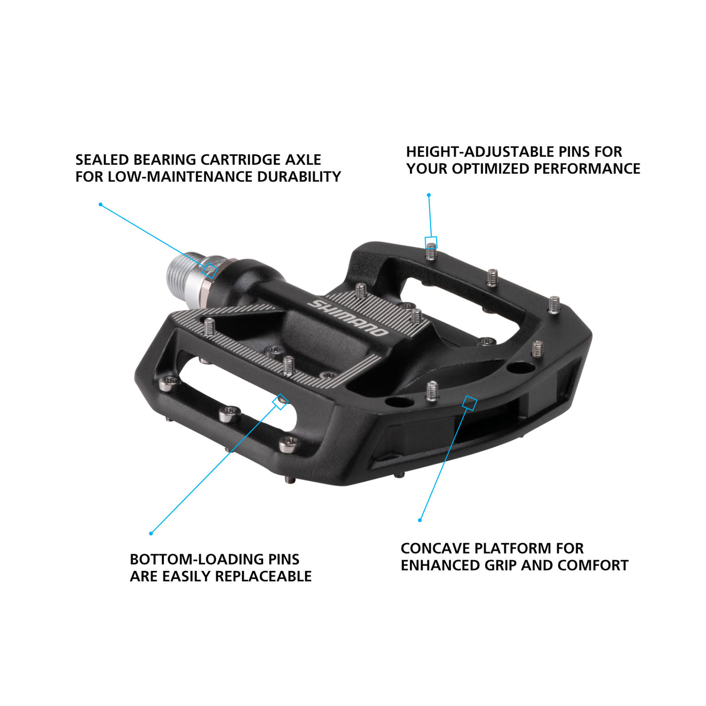 Shimano PD-GR500 Multi-use Pedals | Flat Pedals | Ride Shimano