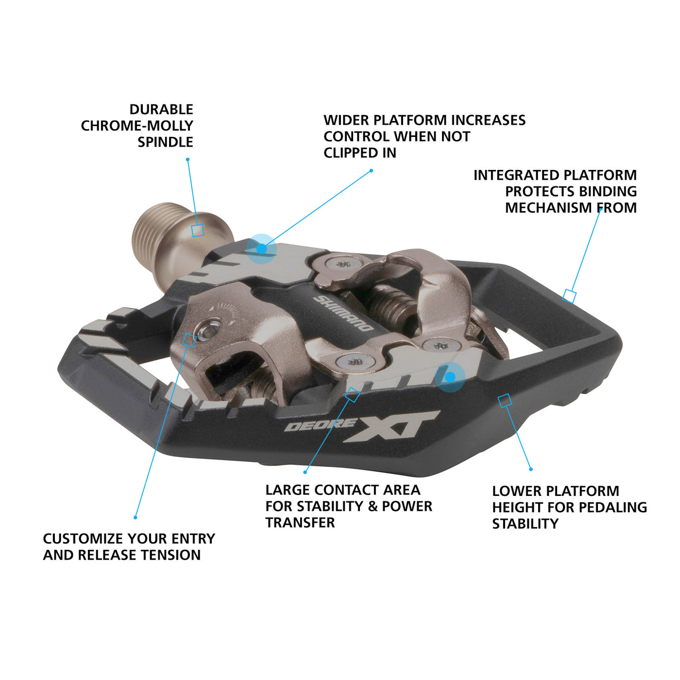 DEORE XT PD-M8120 Trail SPD Pedals | MTB & Trail Pedals