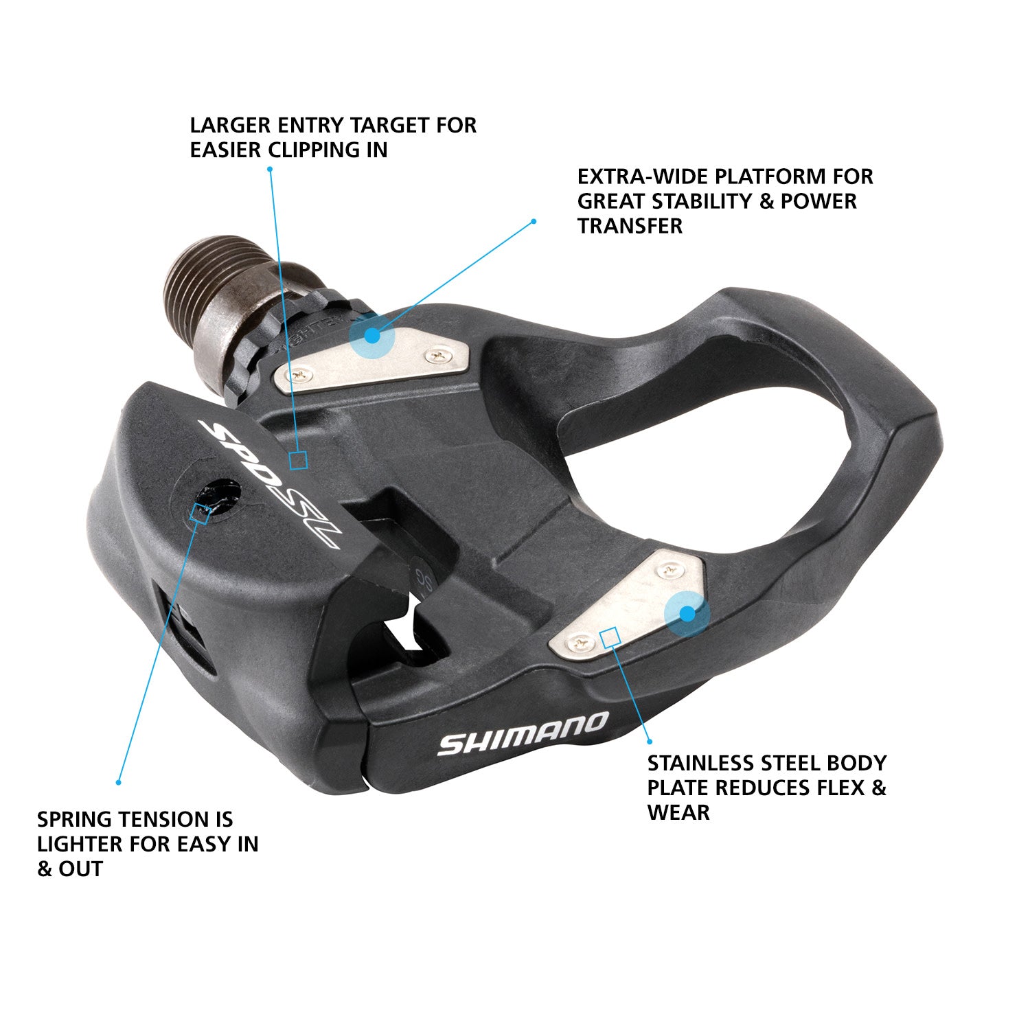 Shimano PD-RS500 SPD-SL Pedals | Road Pedals | Ride Shimano