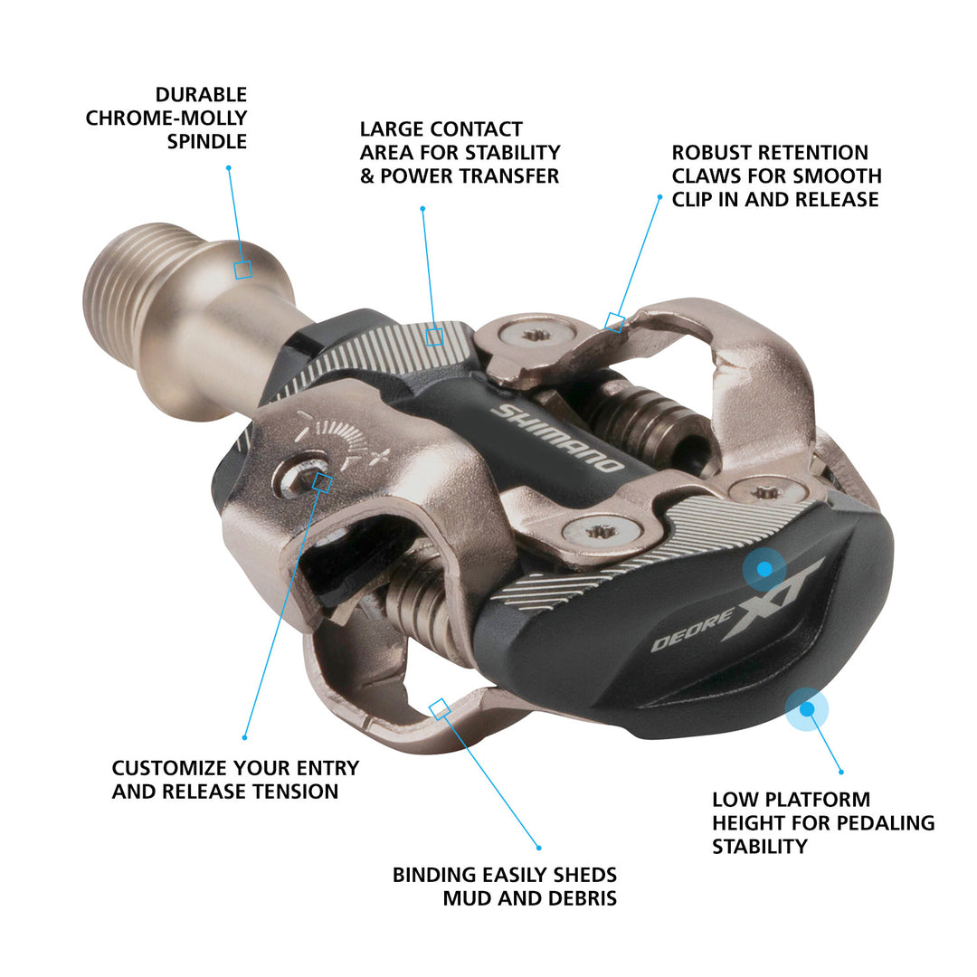 DEORE XT PD-M8100 Race SPD Pedals | MTB & Gravel Pedals