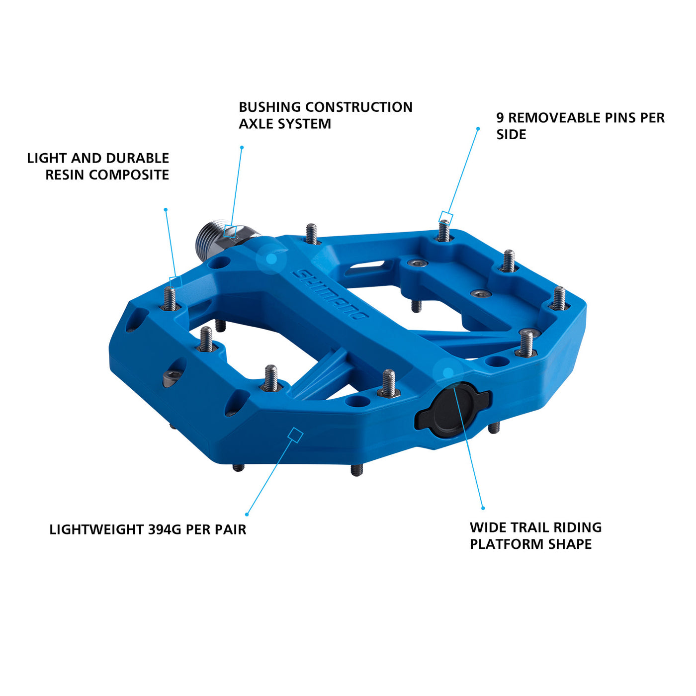 SHIMANO　PLAYS400c Shimano PD-GR400 Multi-use Pedals | Flat Pedals | Ride Shimano